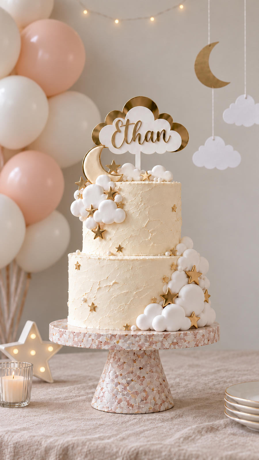 Cloud Cake Topper for Baby Showers & Birthdays