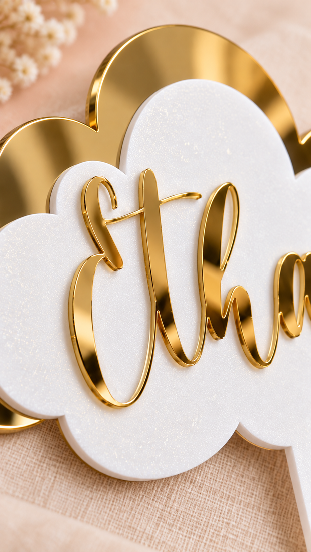 Cloud Cake Topper for Baby Showers & Birthdays