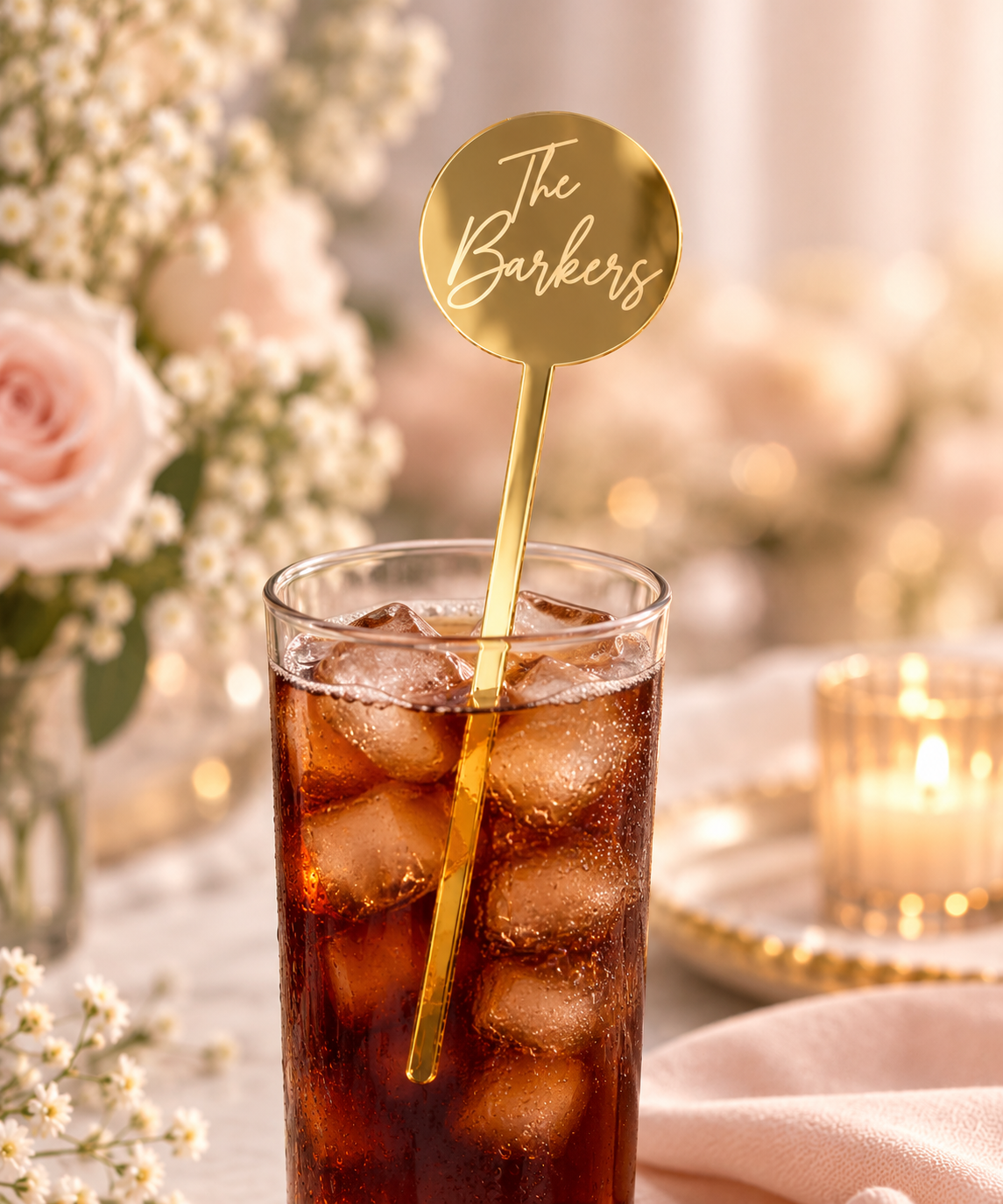 Personalized Wedding Drink Stirrers – Custom Acrylic Swizzle Sticks